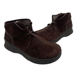 VTG Women's Lower East Side Y2K Chukka Suede Leather Moc Toe Boots Brown Size 11